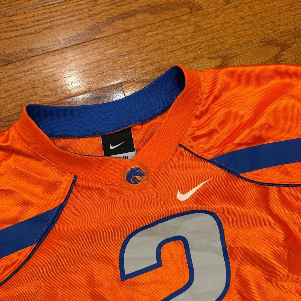 Nike Boise State Broncos Youth Football Jersey Orange Blue Size Large 16/18